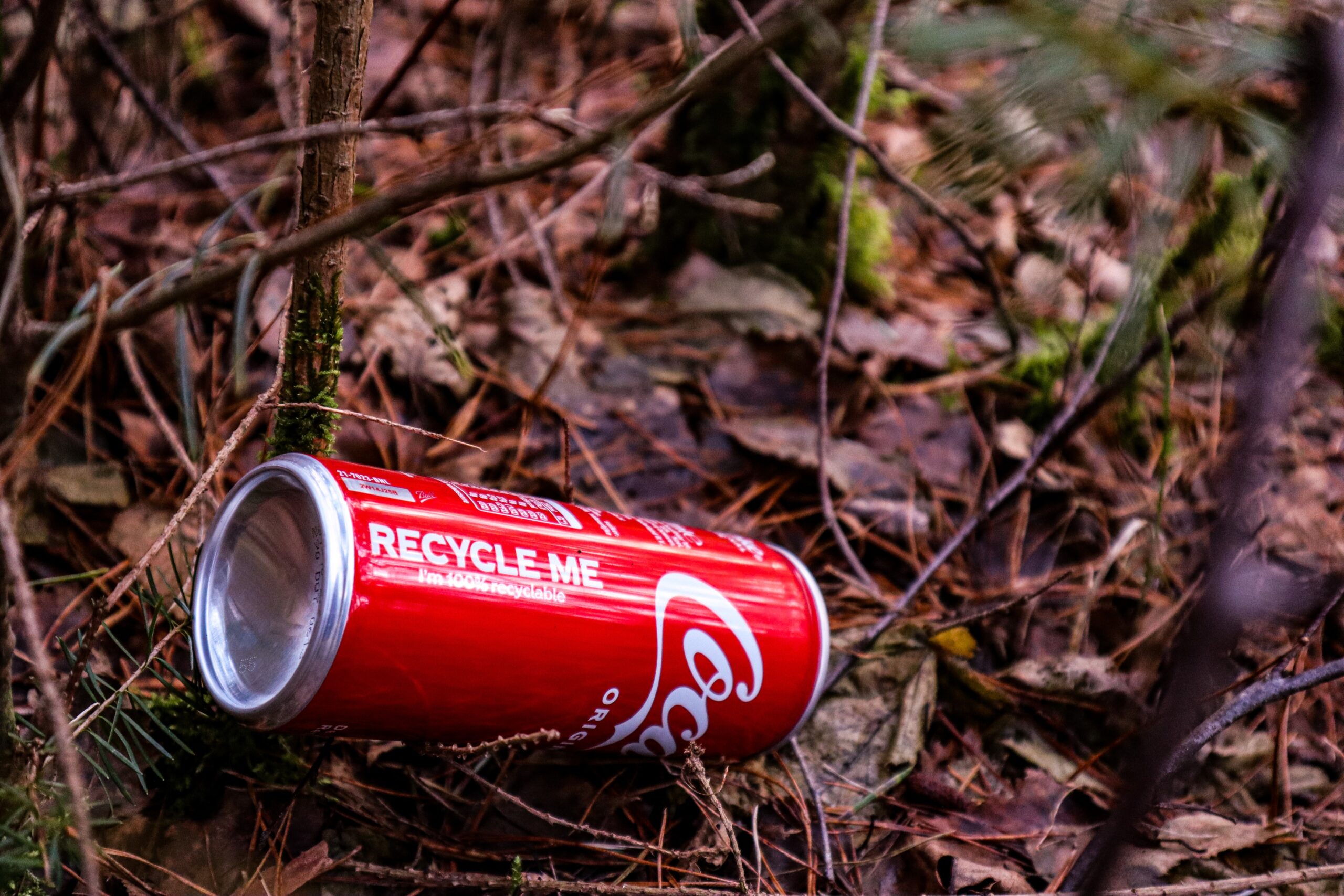 a red and white can of soda